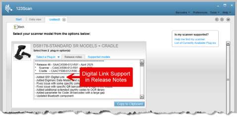 Verify GS1 Digital Link Support in Release Notes