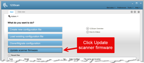 Update Scanner Firmware