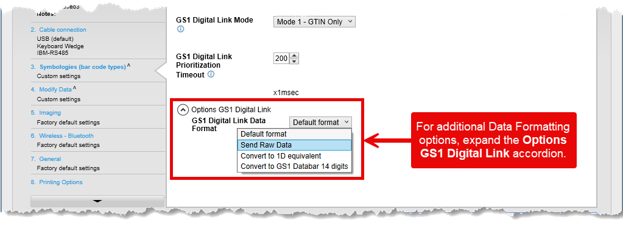 GS1 Digital Link Data Format Options