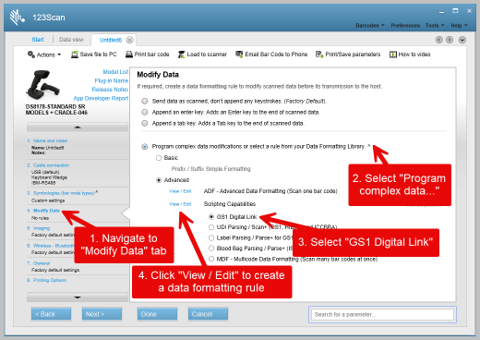 Navigating to GS1 Digital Link Parsing