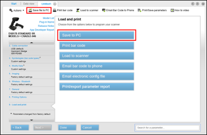 Save Configuration