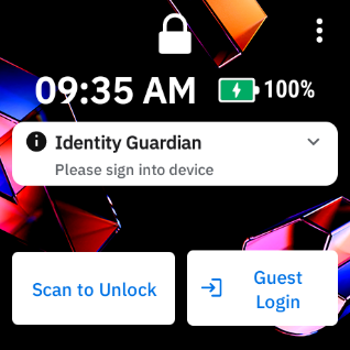Scan to Unlock Screen